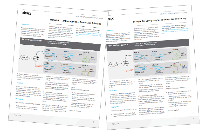 Presentation image for Automate NetScaler with Ansible