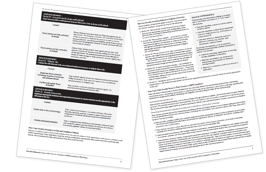 Presentation image for Palo Alto Networks Traps: A Key Tool for the Road to GDPR Compliance