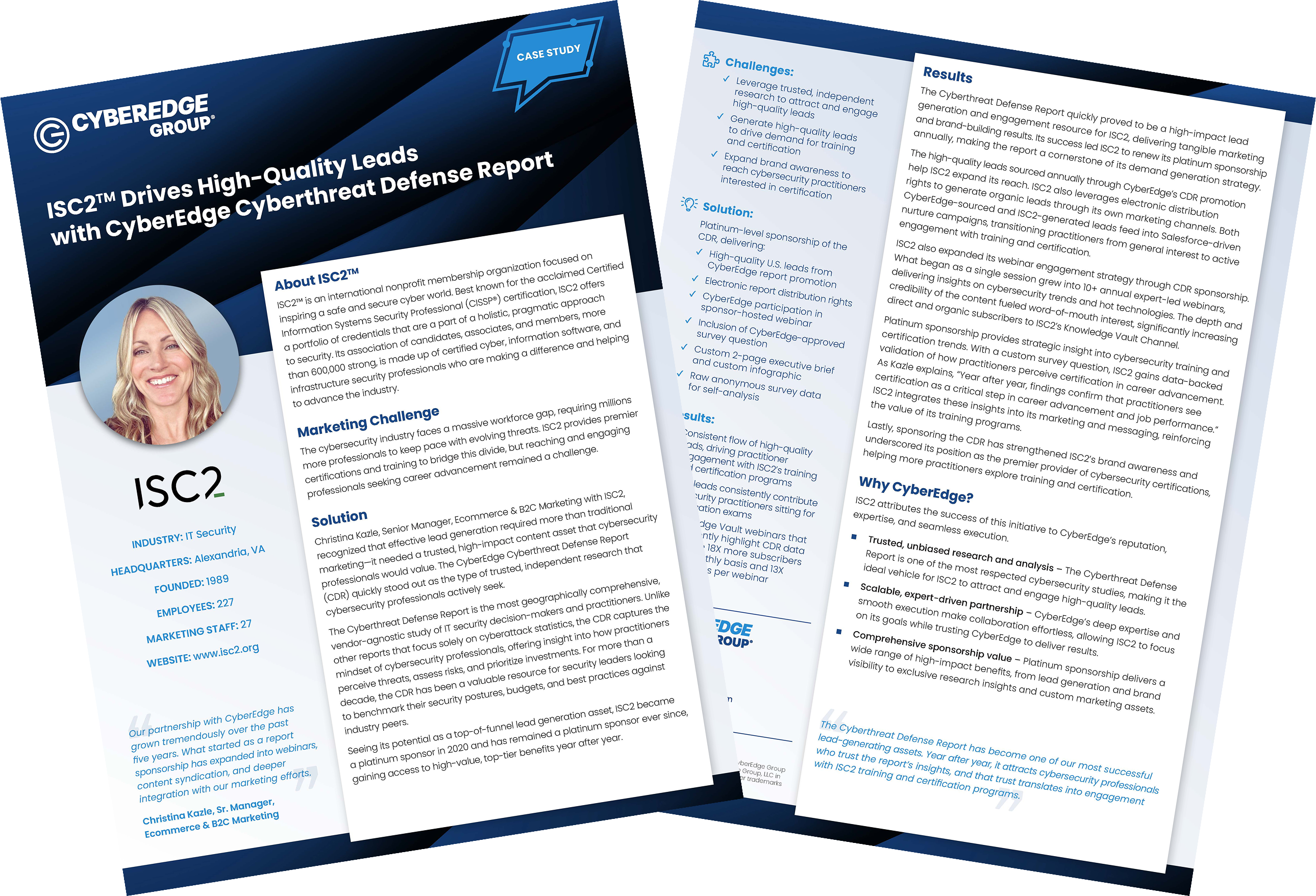 Presentation image for ISC2 Case Study — Cyberthreat Defense Report Sponsorship