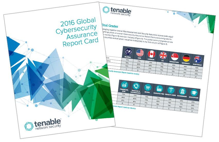 Presentation image for Tenable 2016 Global Cybersecurity Assurance Report Card